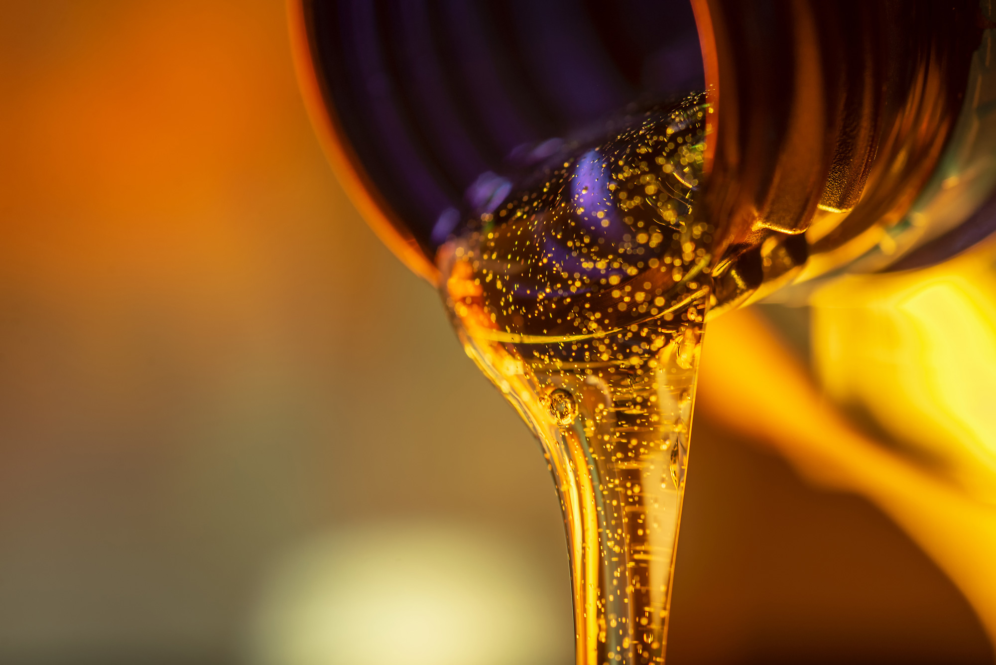 engine oil pouring out of a bottle
